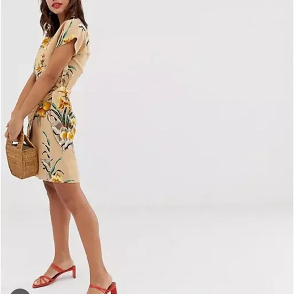 & other stories linen wrap mini dress & OTHER STORIES Linen Wrap Mini Dress